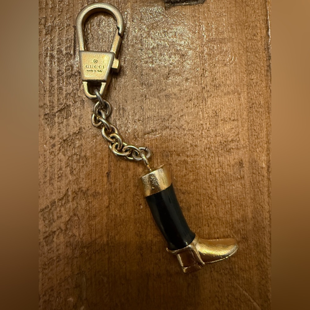 Vintage Authentic Gucci Boot Keychain